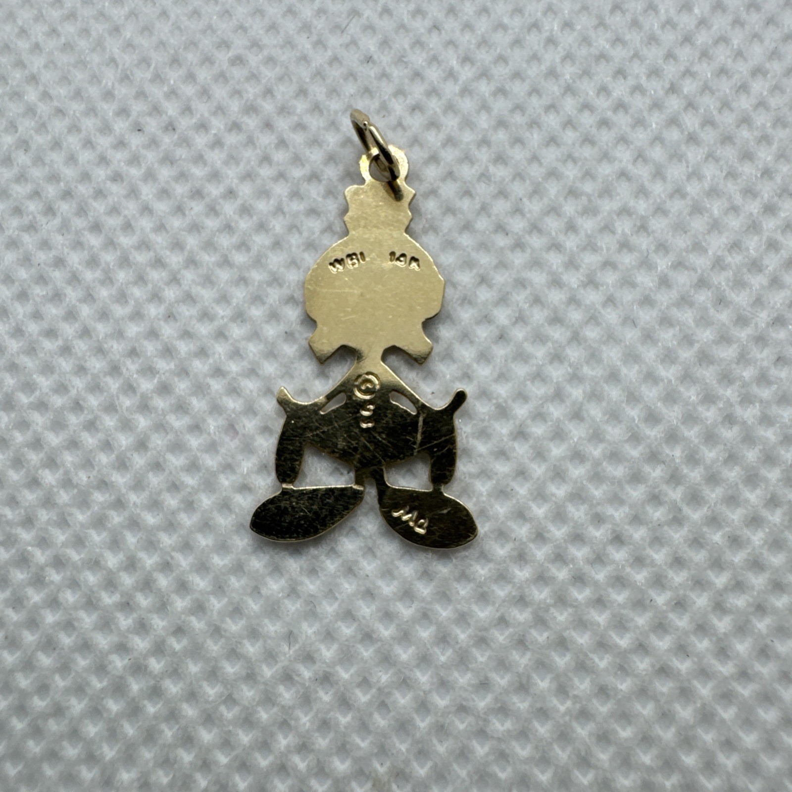 MA 14K Yellow Gold Fine Jewelry Warner Bros Marvin The Martian Pendant