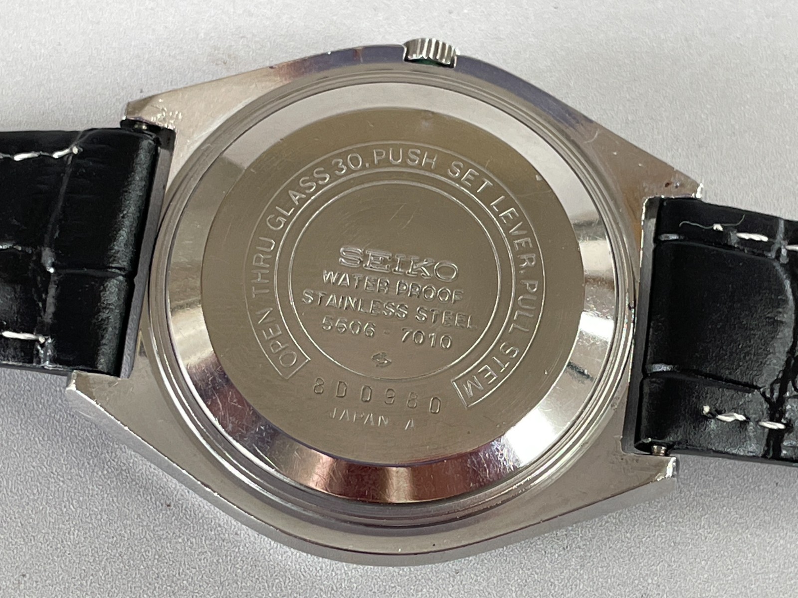 SEIKO LORD MATIC 5606-7010 [US Stock] Vintage 1968 Day Date AT Mens Watch N.Mint