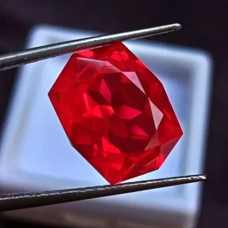 10.07 Ct Natural Fancy Cut Ruby Certified Loose Rare Gemstone Gem