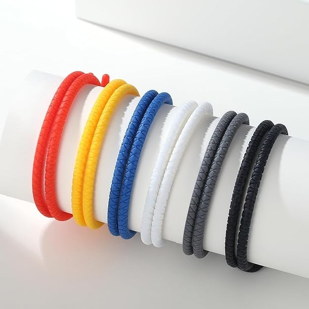 Adjustable Silicone Nautical Surfer Braided Rope Bracelet for Men Women – Wat…