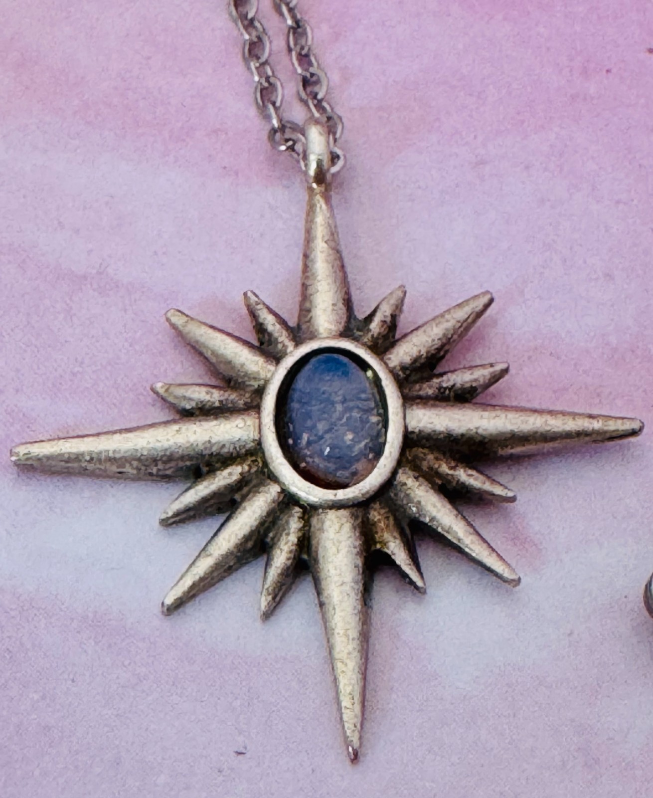 Northern Star Pendant Necklace Hand Painted by Local Ozark Artist–Me