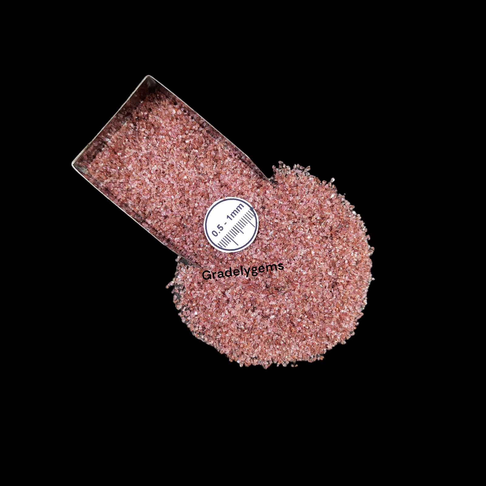 Natural Garnet Gemstone Crushed Coarse Powder – Jewelry Inlay, Crafts Working