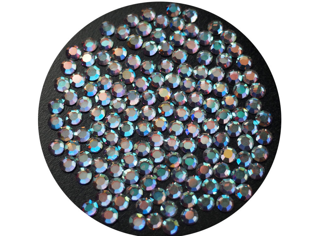 Preciosa Czech Crystals ss16 16ss 4mm Crystal AB shiny Alu Flatback Rhinestones