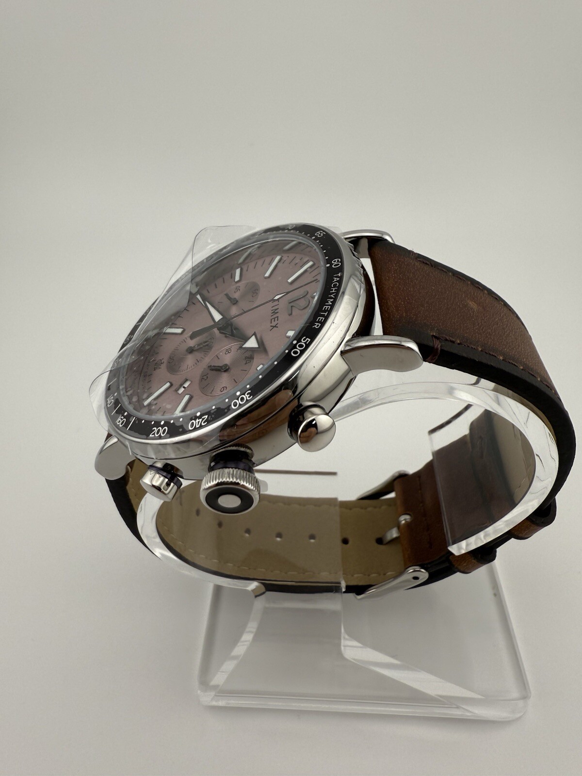 Timex Brown Mens Chronograph Watch Standard Chrono TW2W47300