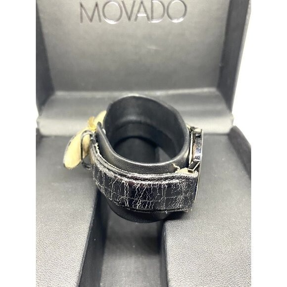 Movado Museum Ultra slim Thin Black Dial Quartz Watch 84.C6.882.2A