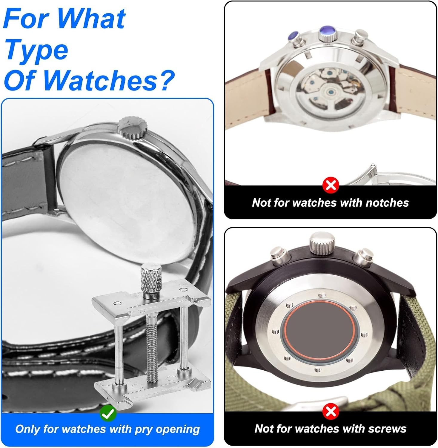 2-in-1 Extendable Watch Movement Holder – Precision Tool for Watch Repair