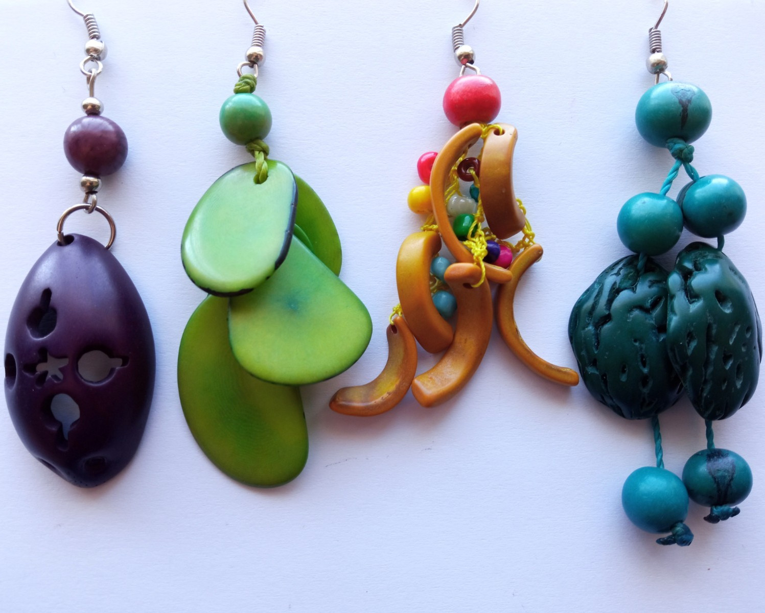 ✨Wholesale 20 Pairs Peruvian Jewelry Amazon Seed Earrings Handmade Boho Style✨