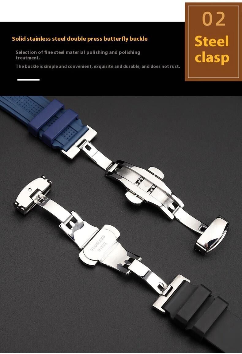 For ZENITH DEFY SKYLINE 06.9300.3620 03.9320.3620 Watchband Waterproof Strap