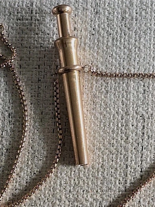 iBump Incognito Rose Gold Bump Straw Pendant Necklace SNOGO Clone Snuff Tool NEW