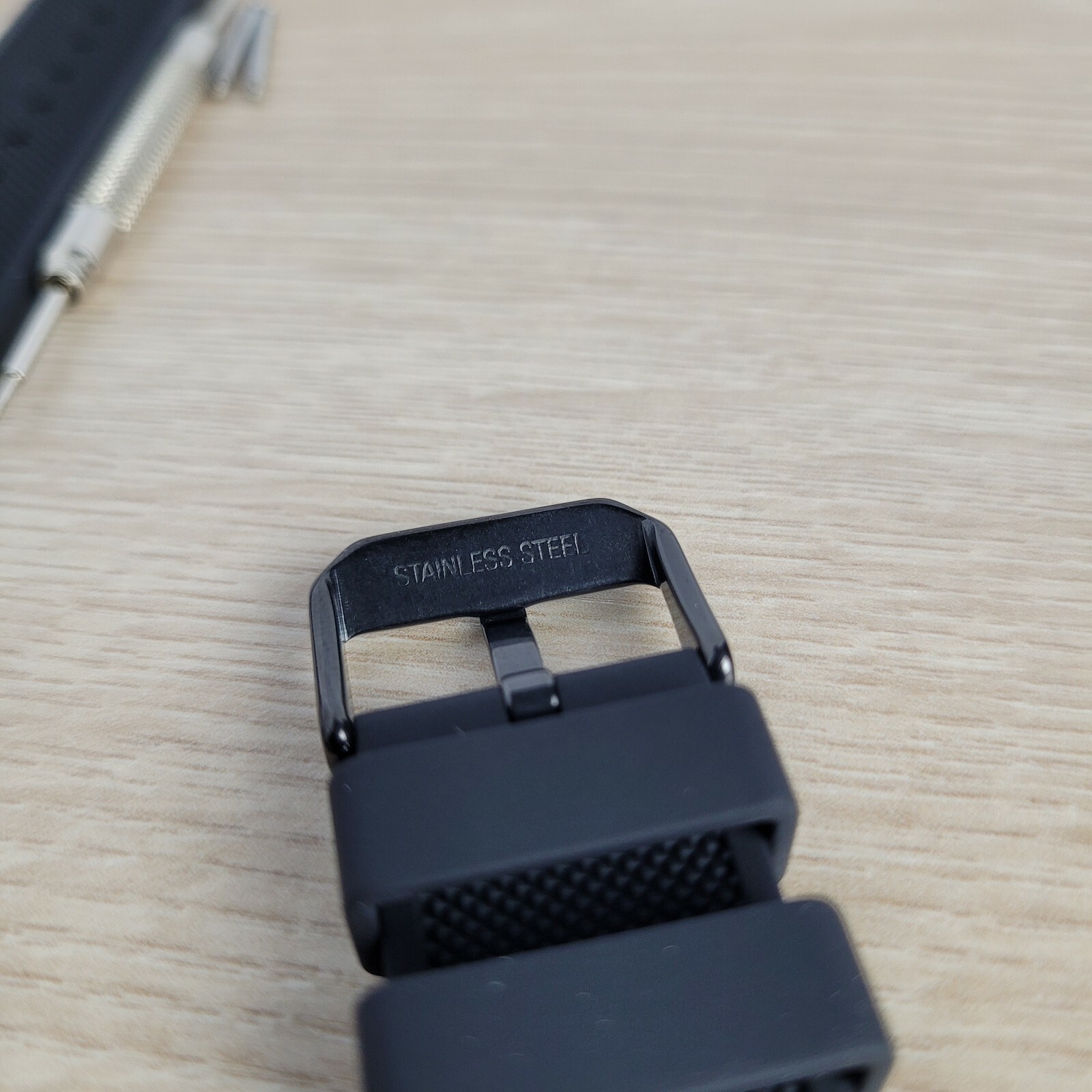 Black Soft Silicone Rubber Watch Strap Band – 18mm 20mm 22mm 24mm