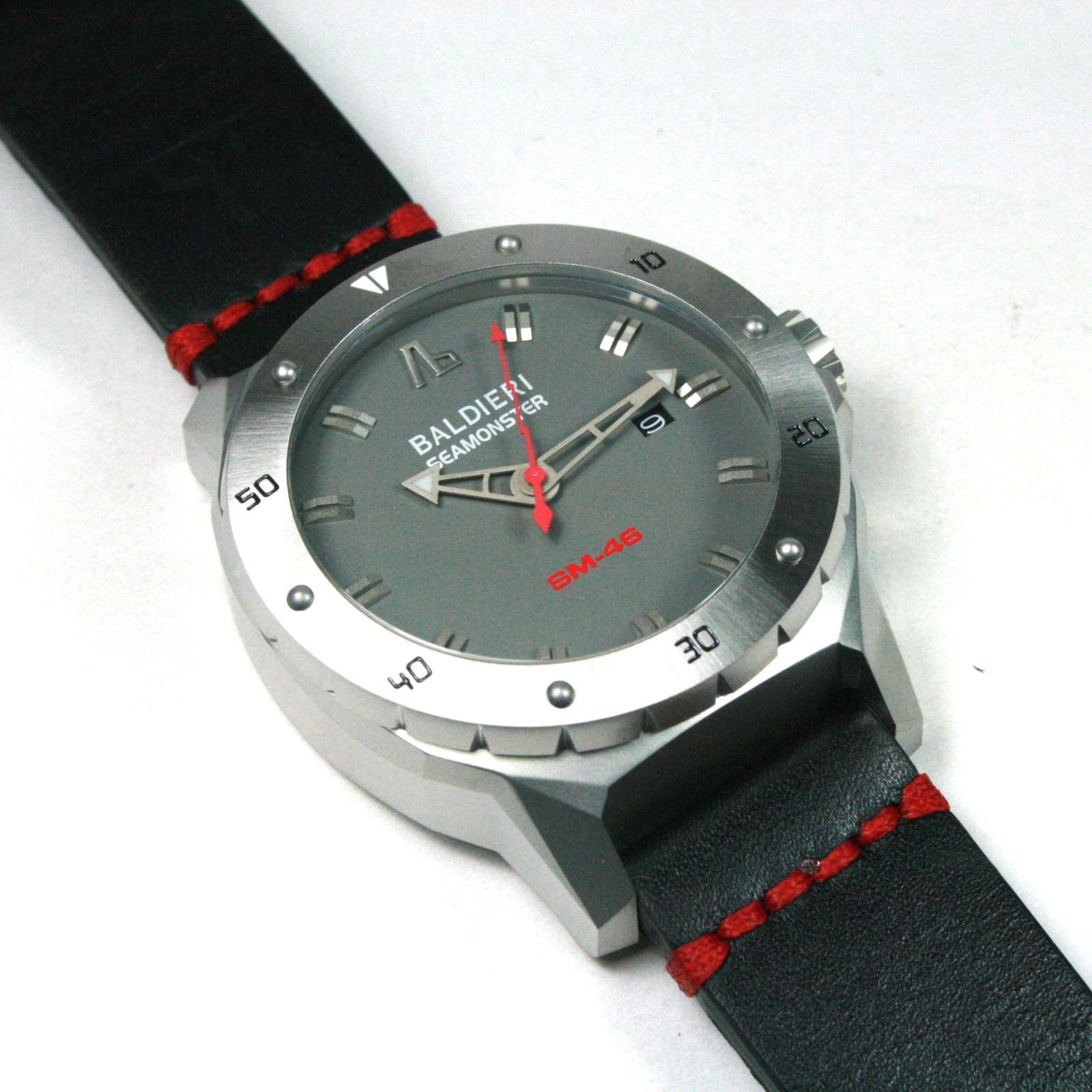BALDIERI, SEAMONSTER SM-46, STEEL GREY, AUTOMATIC, 46MM, DIVER, 20ATM