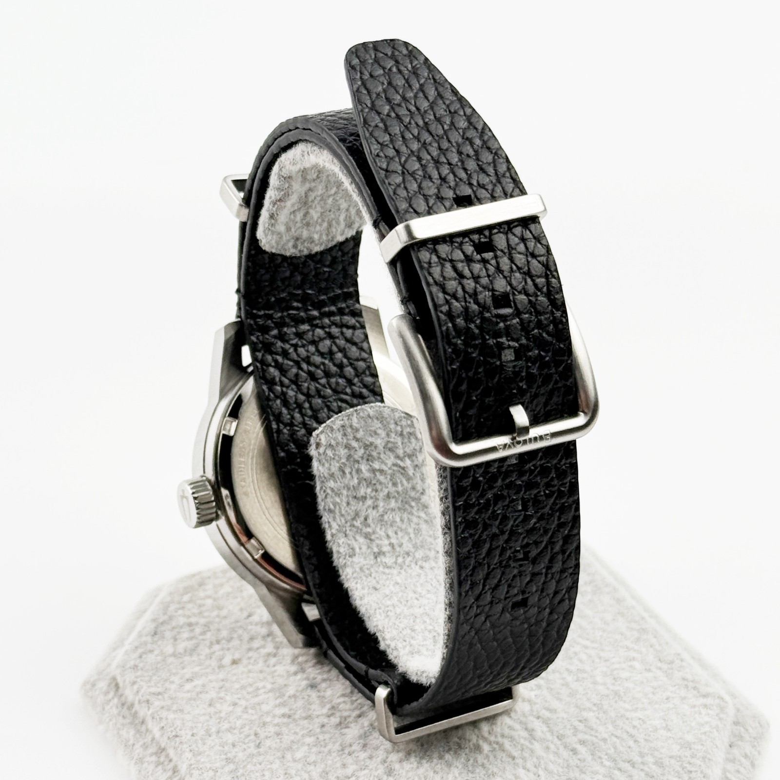 Bulova Hack Men’s Automatic Watch Military Sports Leather Strap 38 mm 96A246