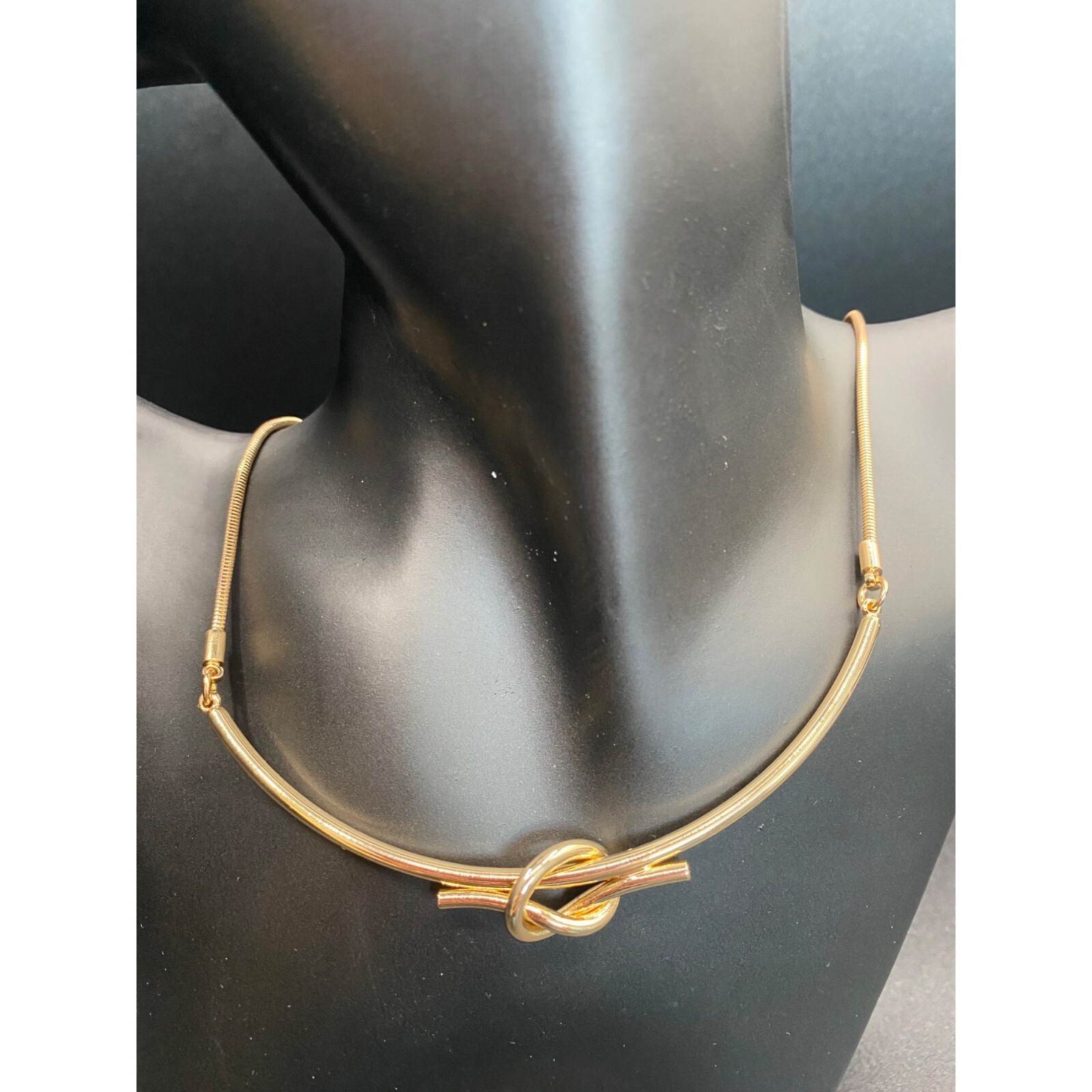 Alfani Women’s Gold-Tone Knotted Frontal Necklace, 17″ + 2″ Extender