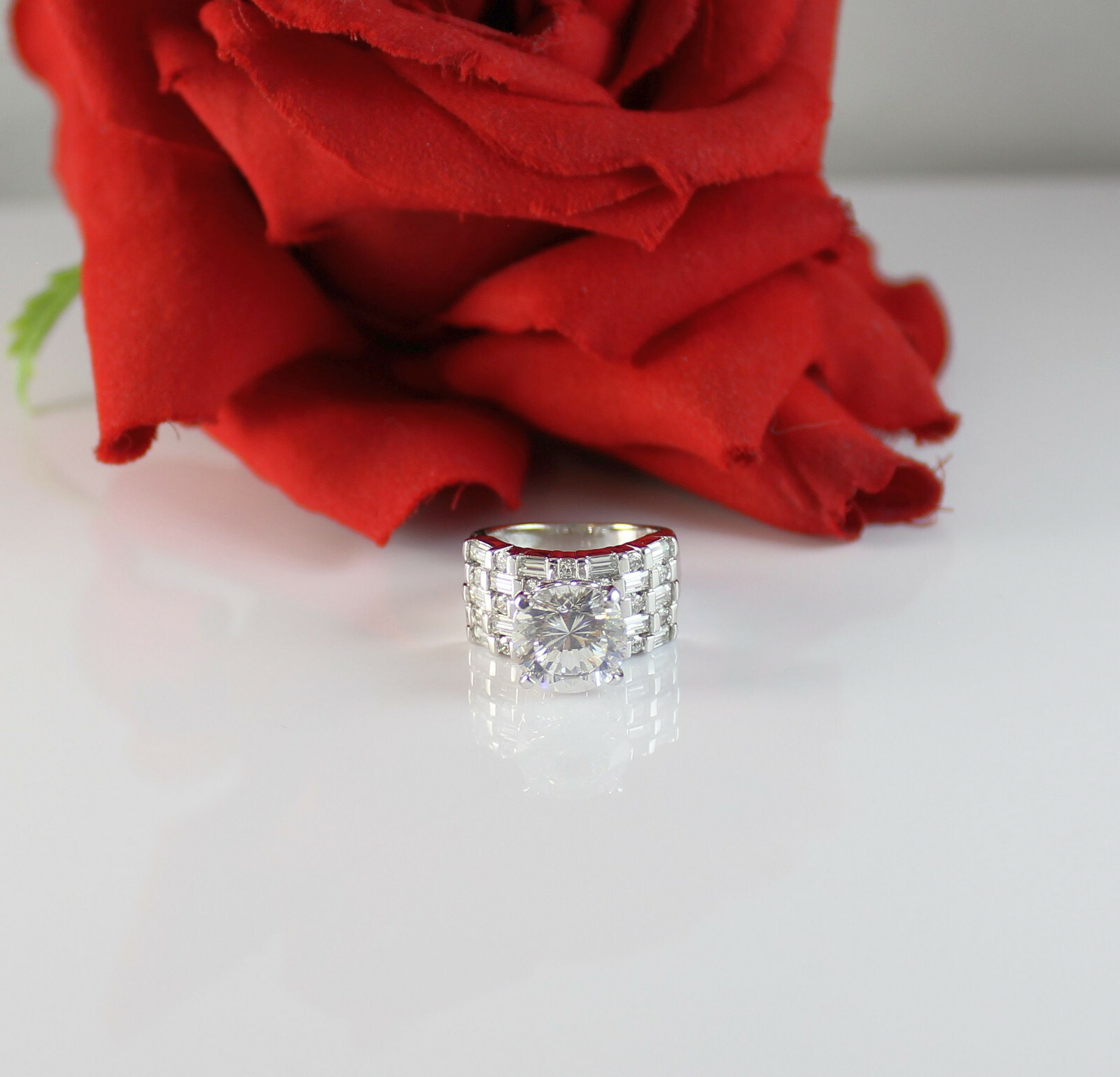 Sterling Silver PAJ CZ Sparkling 7.83g Cocktail Ring Size 5 CAT RESCUE
