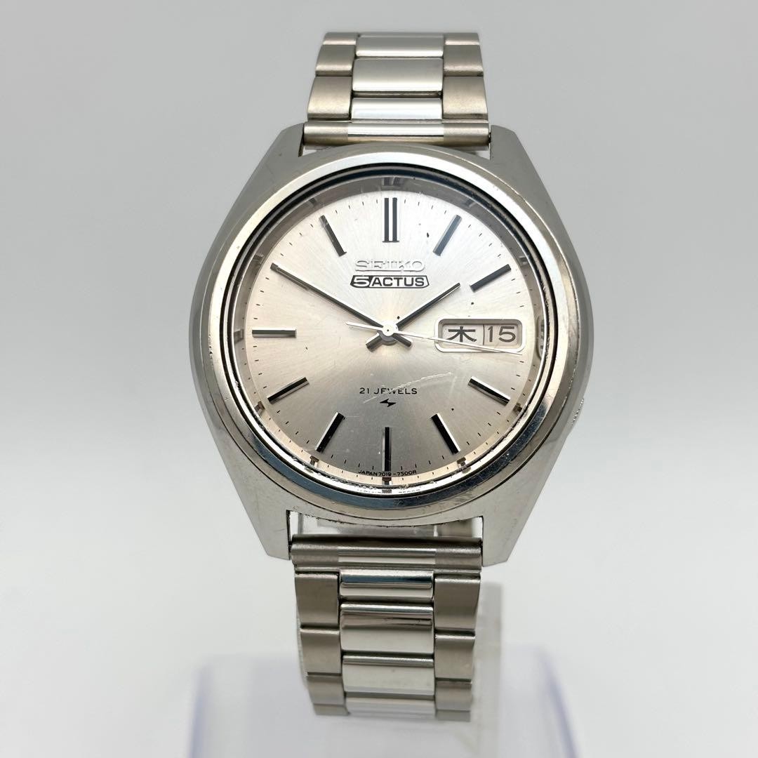 Rare SEIKO 5 Actus 21 jewels Automatic Wristwatch Working