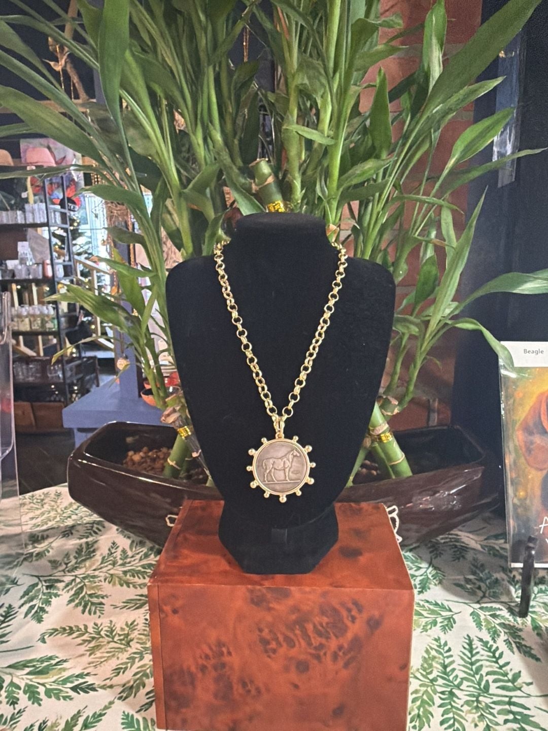 Loulu Designs McKinney Horse Medallion Necklace