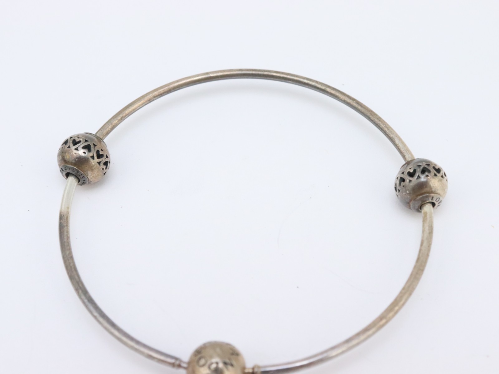 Pandora + OTHER 925 Sterling Silver Bangle Chain Charm Bracelet Lot 43 grams Bag