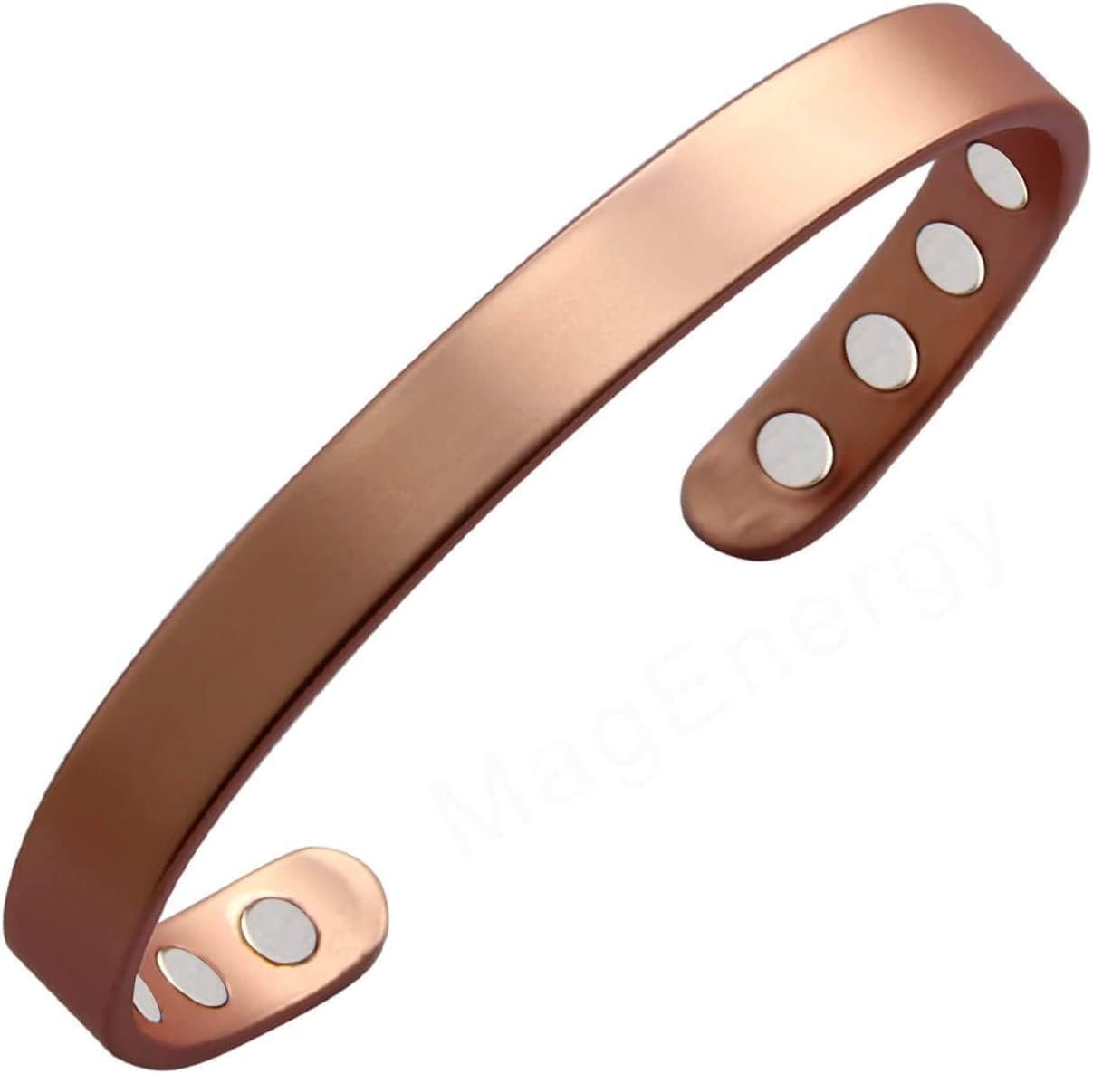 Adjustable 99.9% Pure Copper Magnetic Bracelet for Enhanced Wellbeing – 6.3inch