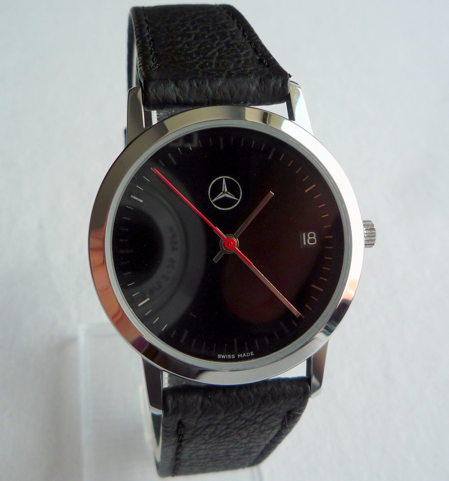 Mercedes Benz Vintage Classic Car Accessory Sport Basic Design Swiss Made Watch
