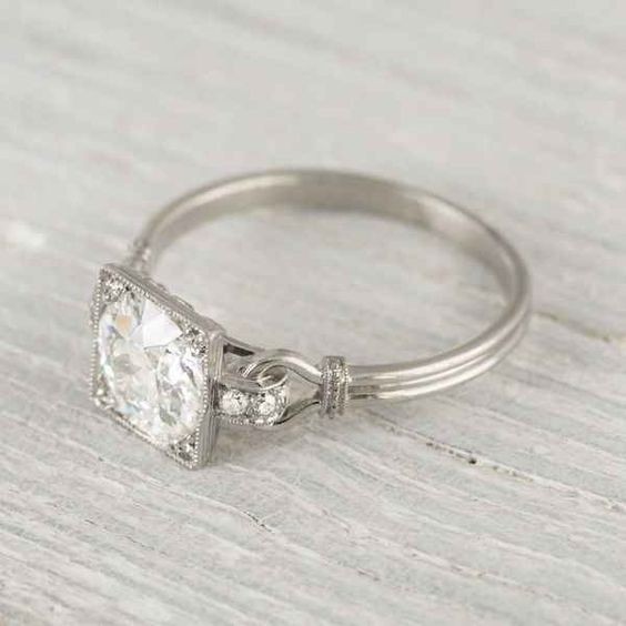 1.30Ct White Round Moissanite Engagement Wedding Ring In 935 Argentium Silver