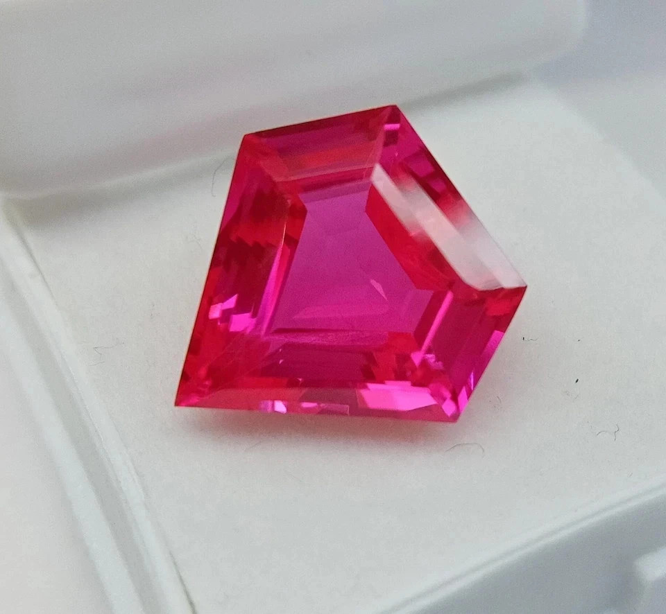 10 Ct Natural Pink Sapphire Faceted Ceylon Fancy Cut Certified Loose Gemstone