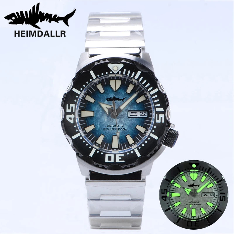 HEIMDALLR Monster V2 Men’s Automatic Diver Watch NH36A 200M Sapphire Crystal