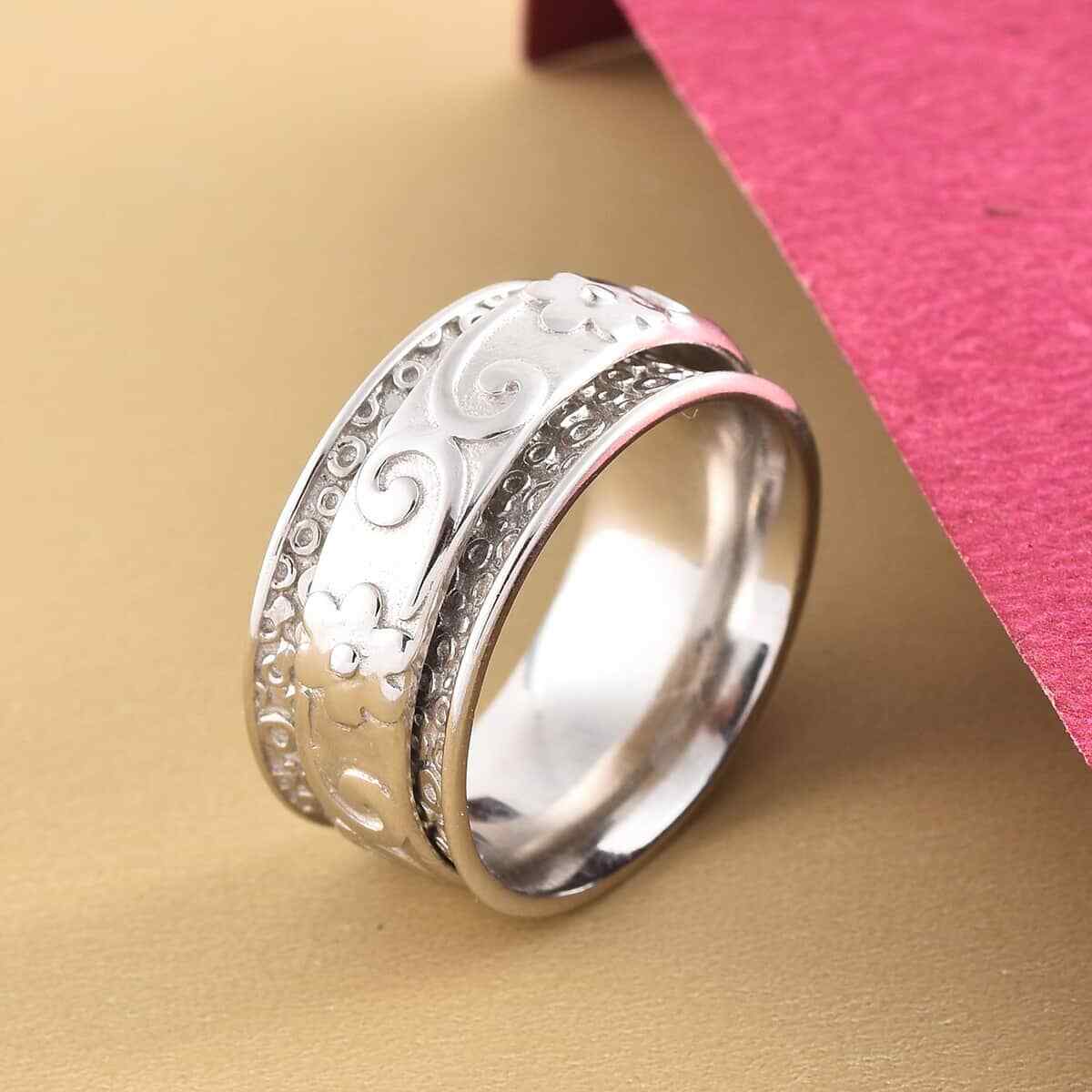 Spinner Ring in Sterling Silver 4.40 Grams Size 6