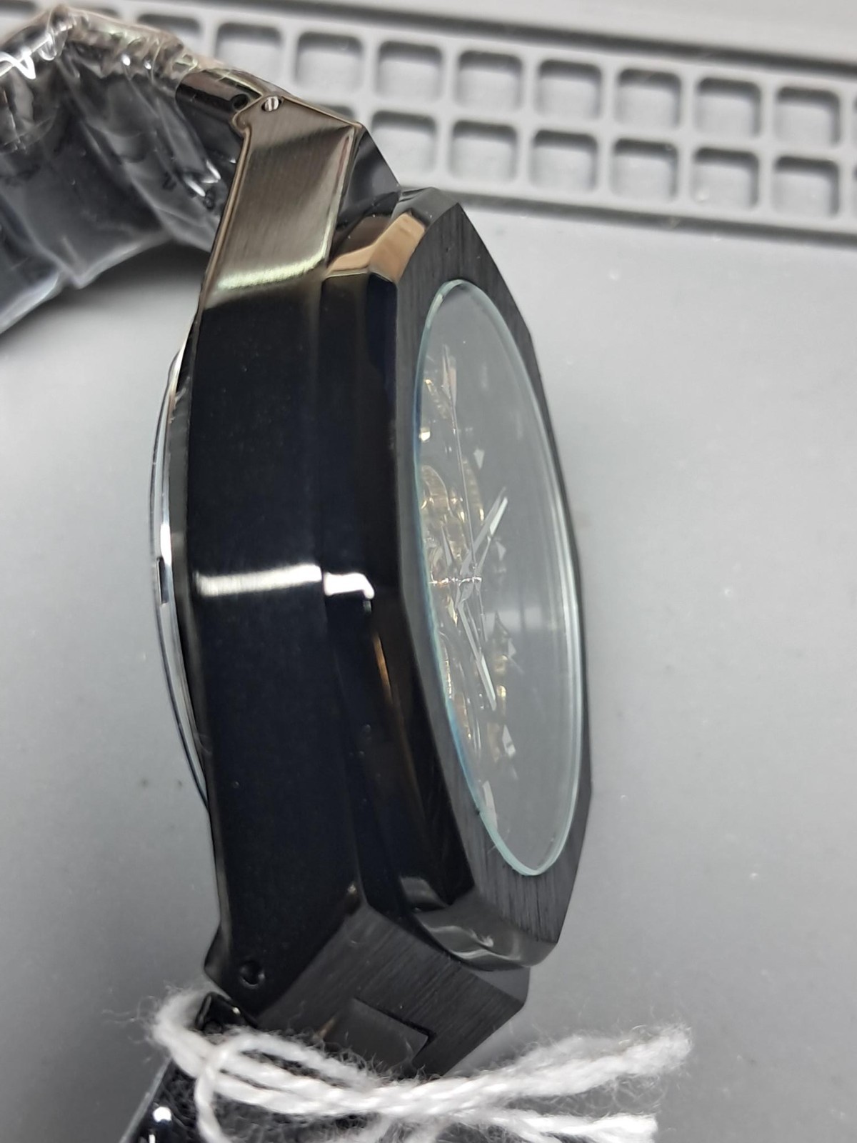 Forsining Automatic Men’s Watch, Skeleton Dial, Exhibition Caseback, Black TM344