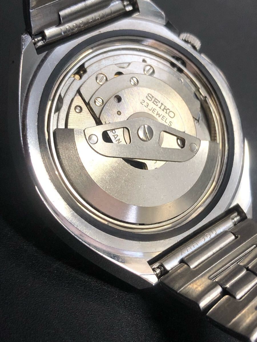 [B1P] SEIKO 5 Actus Faceted Cut Glass 1975 Vintage Automatic Watch [y7x]