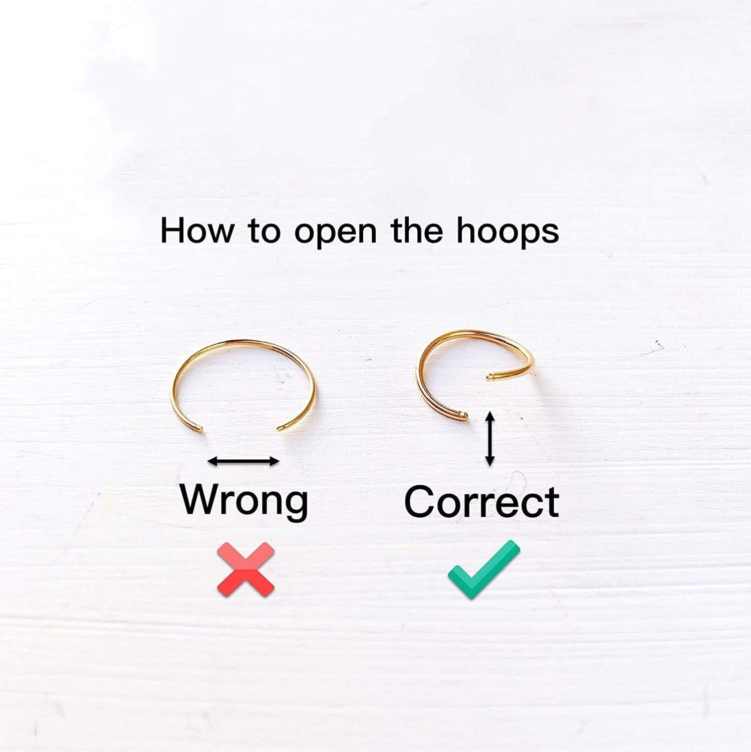 Small Gold or Sterling Silver Huggie Hoop Earrings for Women Cartilage Nose Heli