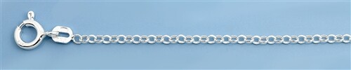 Sterling Silver 2 mm Rolo Ankle Bracelet 9″ – 10″ – Free Gift Packaging