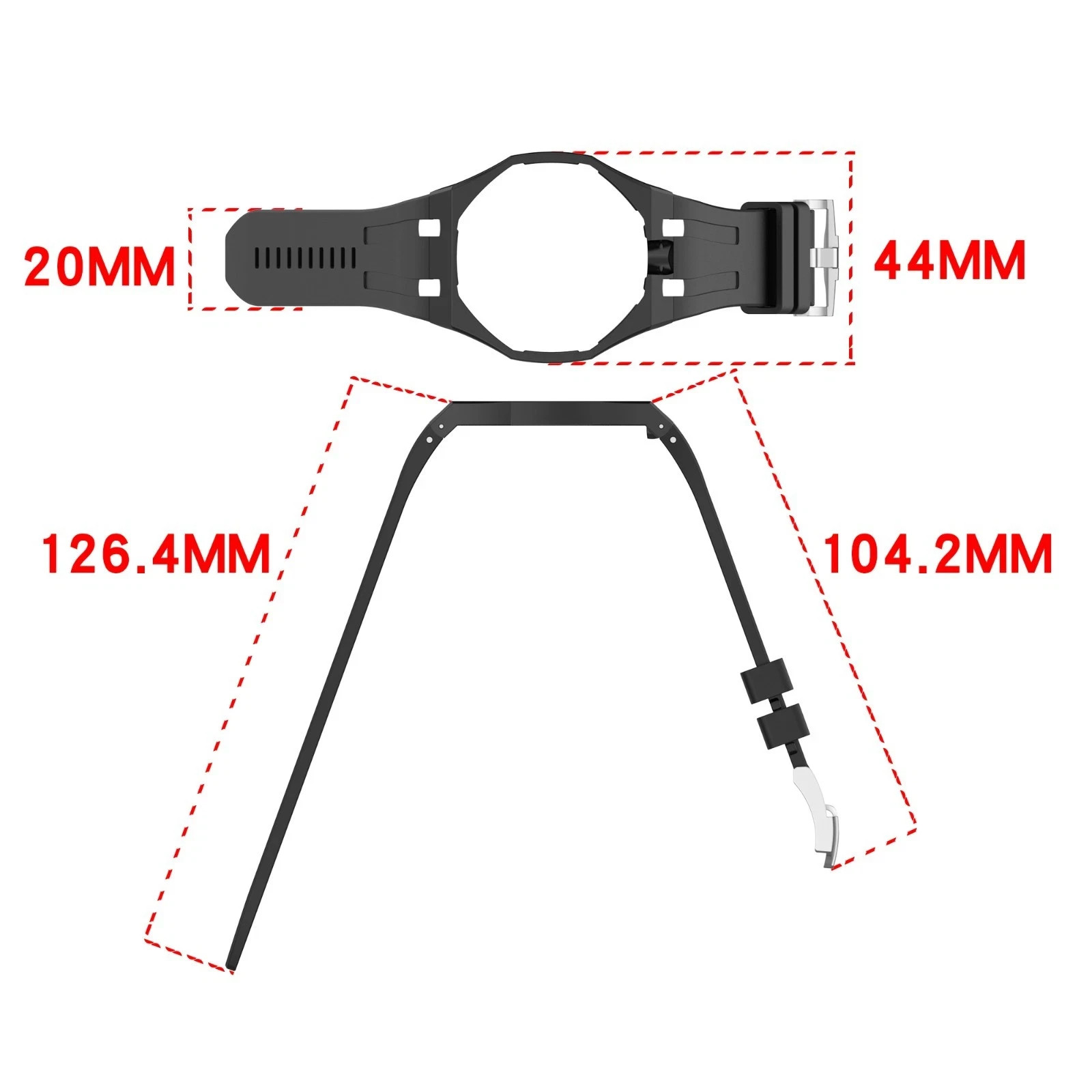 Strap For Swatch x AP Royal POP Silicone Watch Case, Changer To Wristwatch
