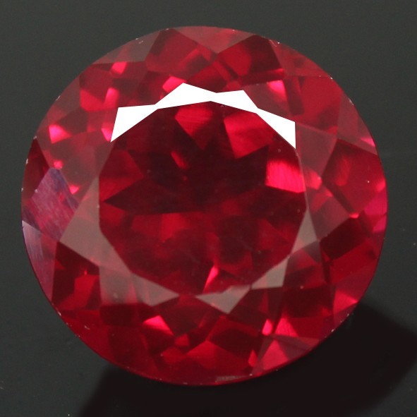 Natural 12.20 Ct Certified Mogok Pigeon Blood Red Ruby 13×13 MM Round Gemstone