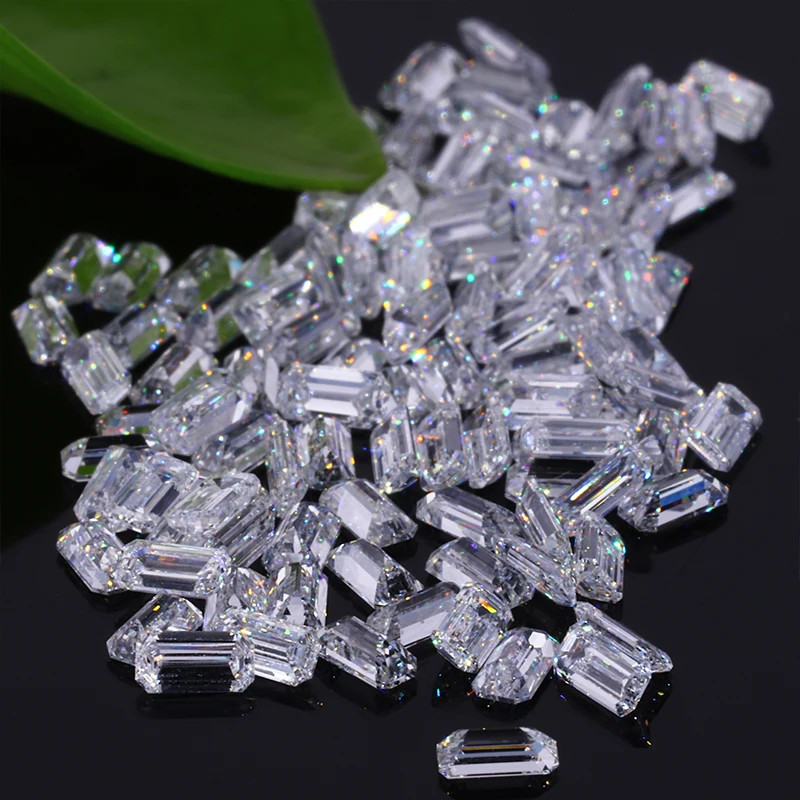 [CVD/HPHT Radiant Emerald] Wholesale 0.08-1ct Loose Lab Diamond Melee DEF VVS-VS