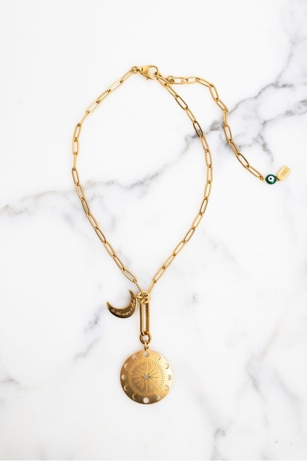 Elizabeth Cole Dream Necklace 24K Gold Plated Jewelry Gift