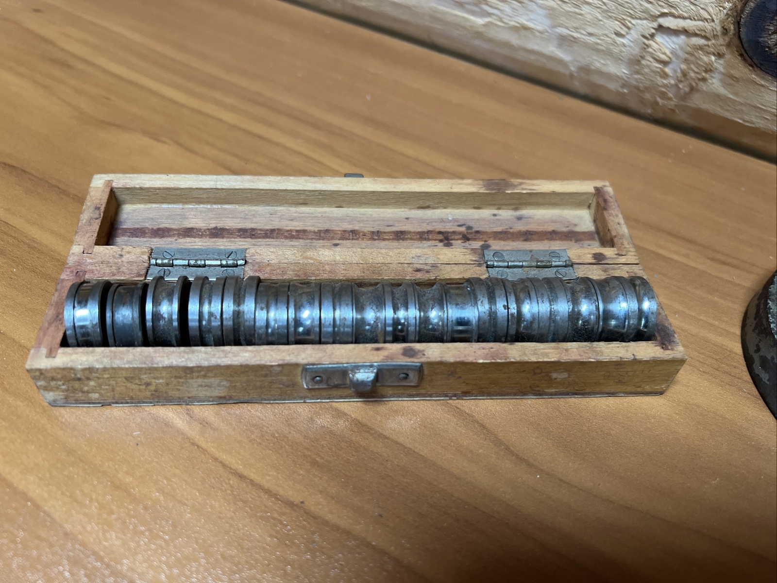 Jeweler Rolling Mill Tool 19 Die SET Bench Top Antique RARE!!