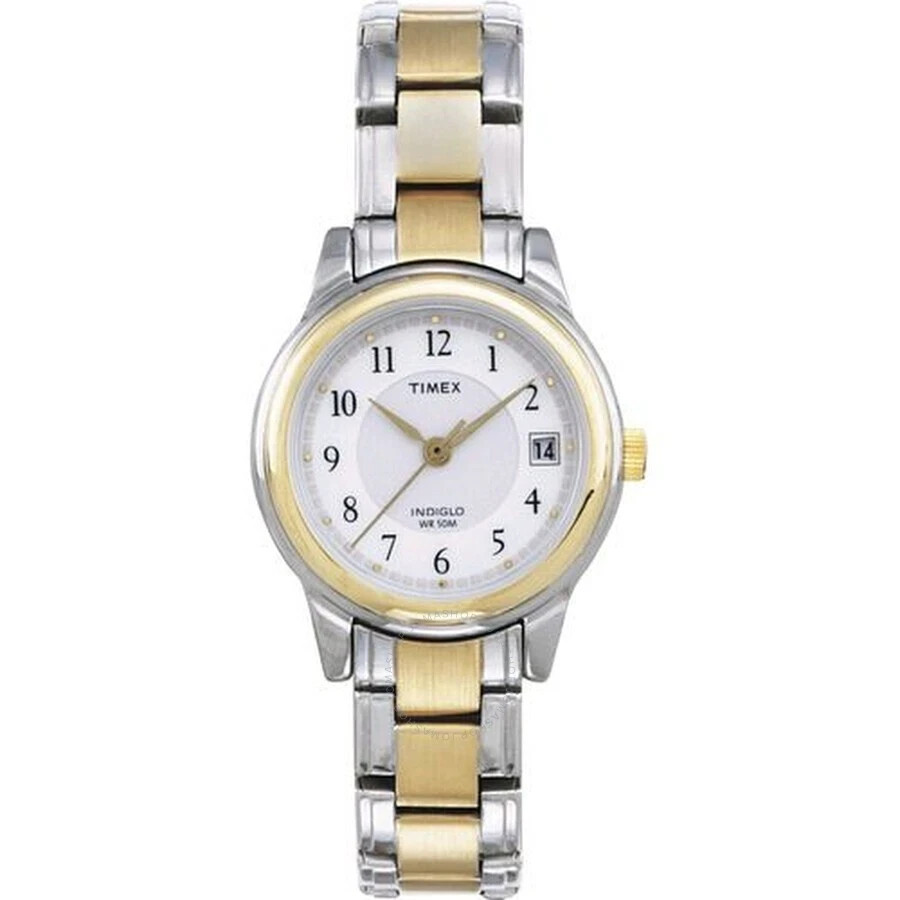 Timex T25771 Ladies Two Tone Traditional Dress Sport 26.5 mm Watch