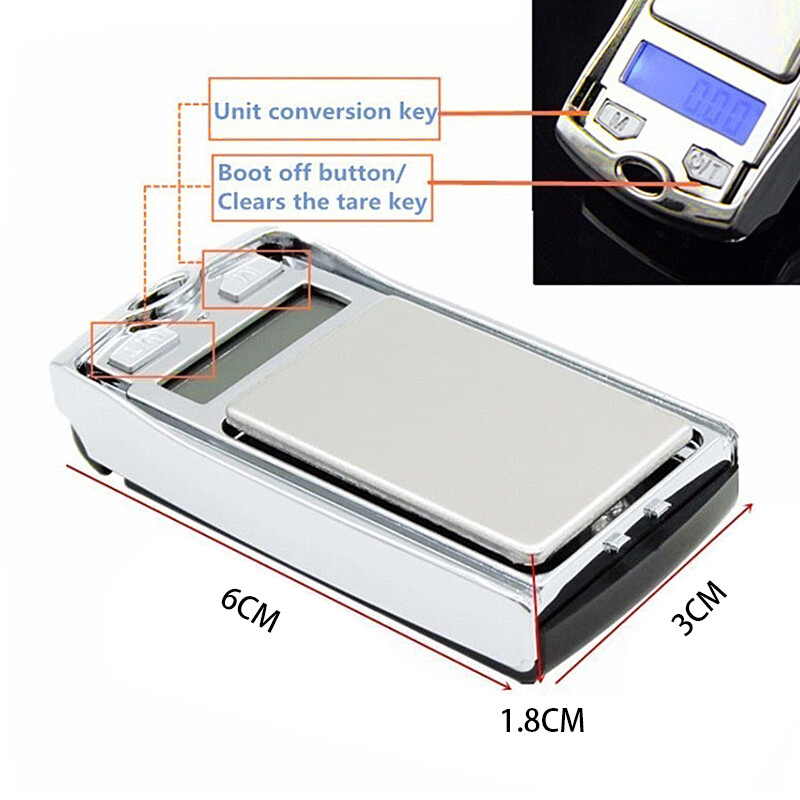 Portable 100g x 0.01g Mini Digital Scale Jewelry Pocket Balance Weight Gram LCD