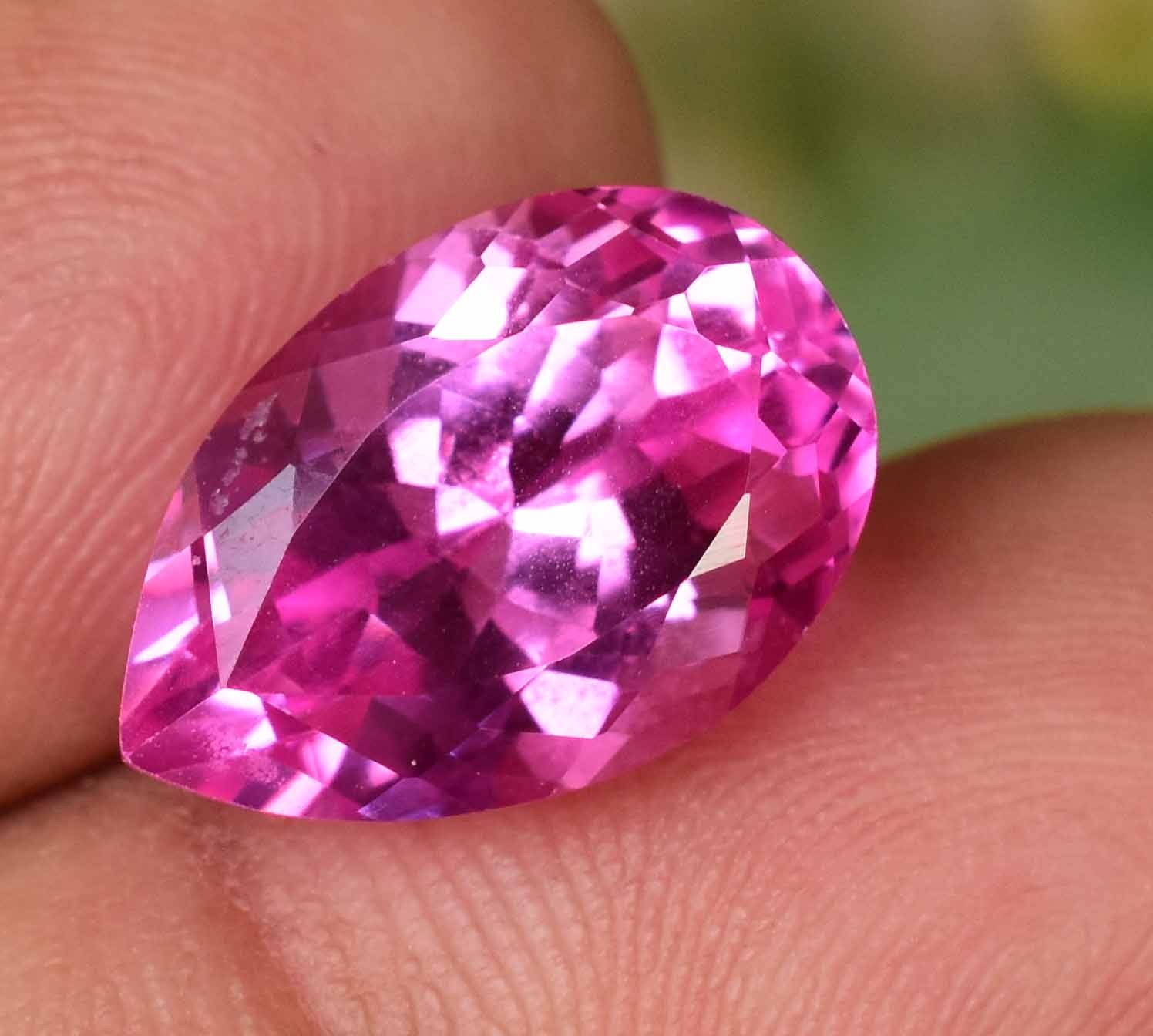 Flawless Natural Mogok Pink Ruby 10.00 Ct Pear Stunning Certified Loose Gemstone