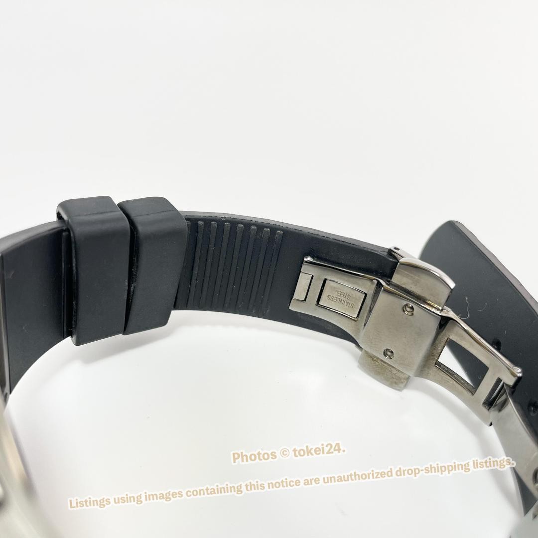 BULOVA Curv Chronograph 98A162 Black Dial Titanium Quartz with Box
