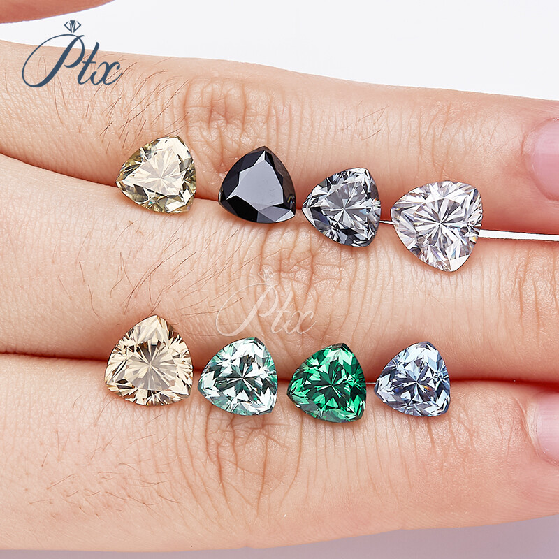 White D Color Trillion Cut VVS1 Moissanite Stone Loose Diamond With Certificate