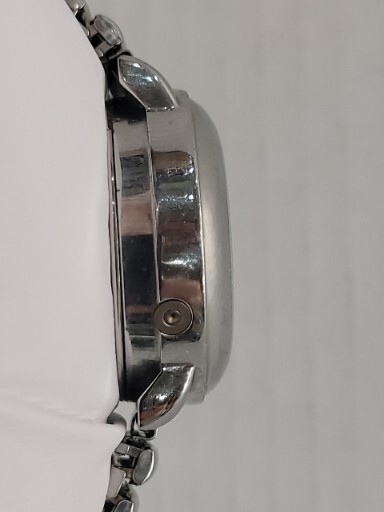Vintage Tel-Time Watch Easy To Read Numerals Runs Speaks Date & Time Silver Tone