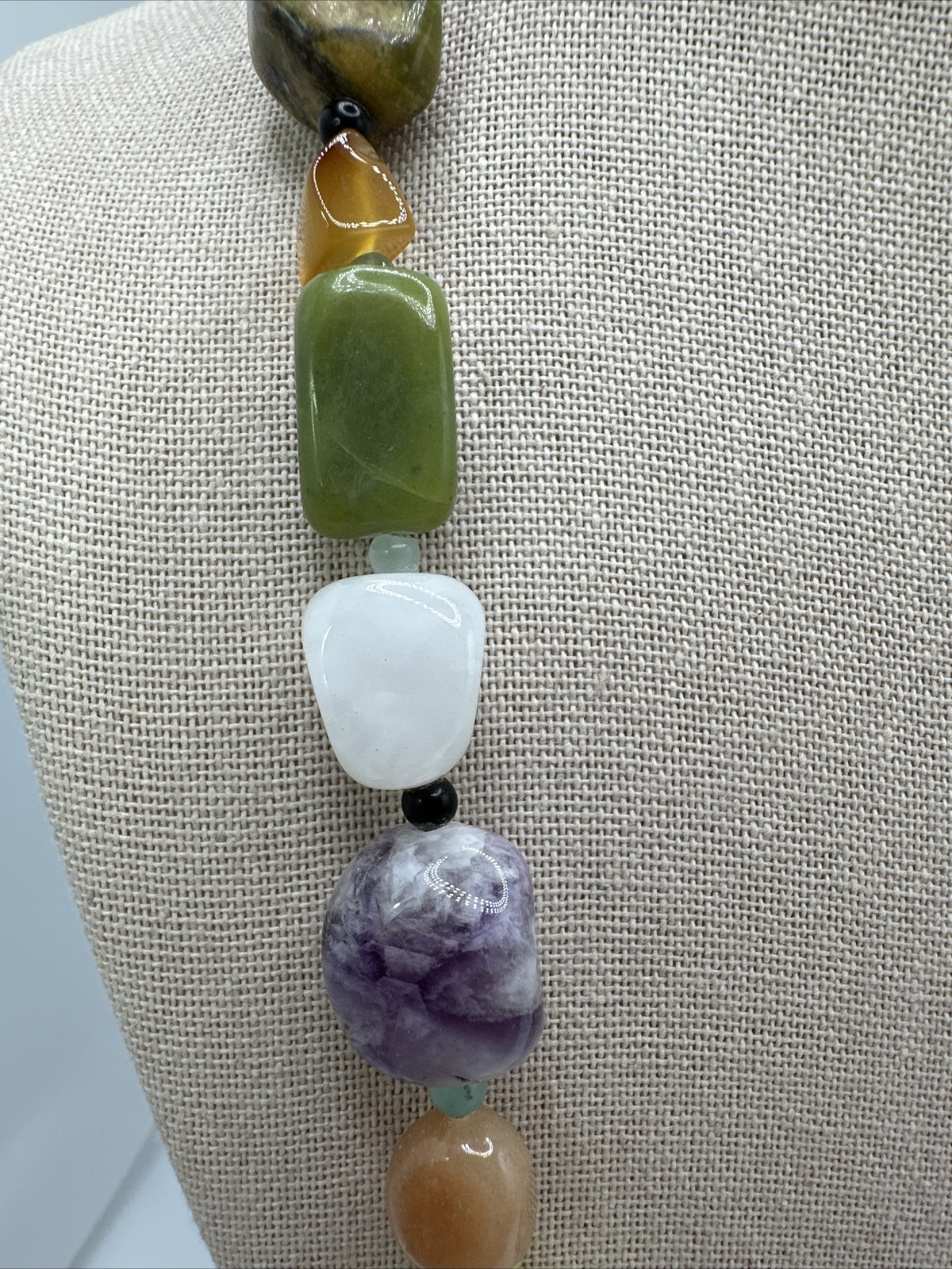 Mine Finds By Jay King Multi Gemstone Necklace & Bracelet Set 925