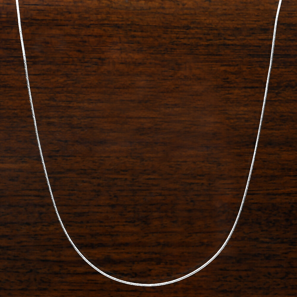 18″ 925 Sterling Silver Snake Chain Necklace for Men & Women Sleek Shine DGC1024