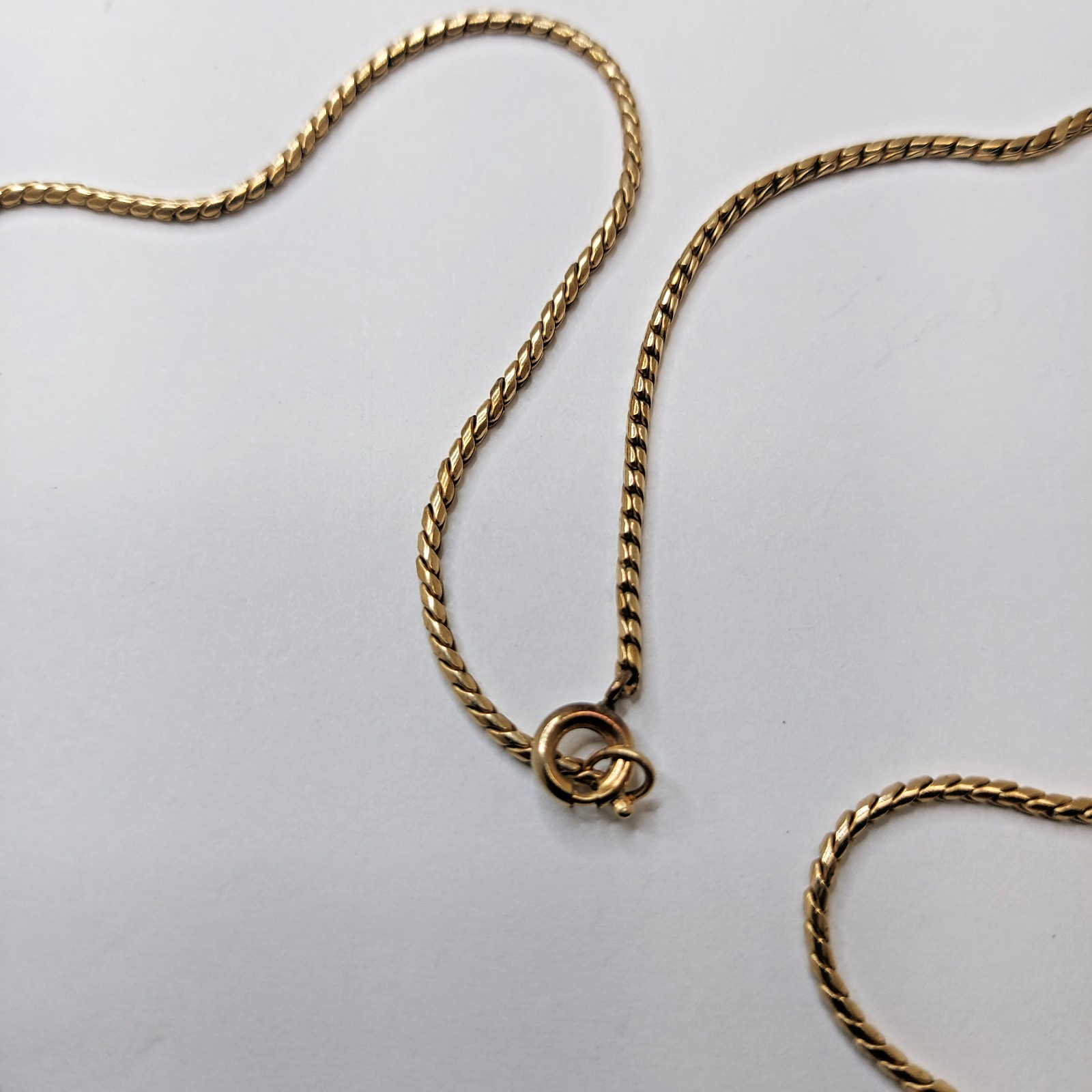 Vintage 1/20 12k Gold Filled Goldstone Sandstone Lavalier Necklace