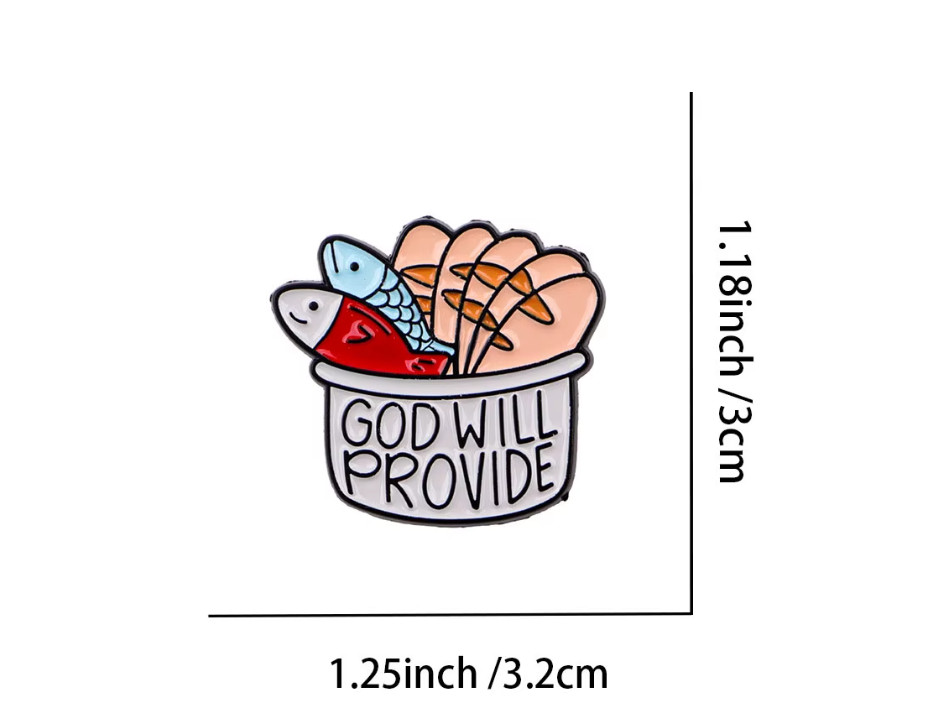GOD WILL PROVIDE-PIN-2 OR MORE PINS SHIPPING $5.49-SPEND $20 SHIPPING IS FREE
