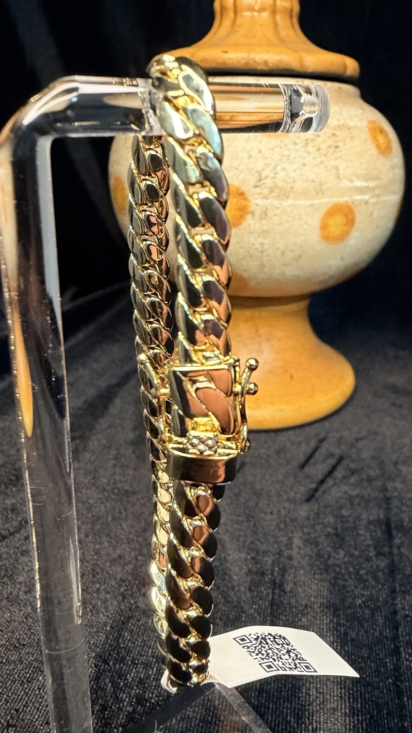 14K Stamped Yellow Gold 6.5MM Miami Cuban Link Bracelet 8in Box Lock