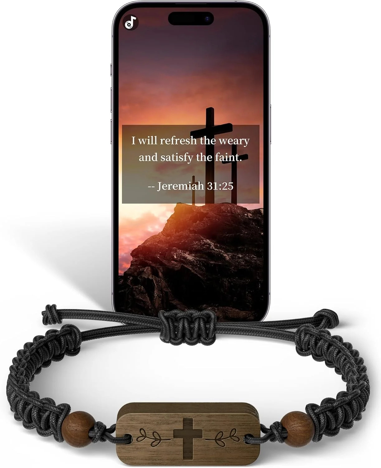 Daily Bible Verse Bracelet | Adjustable Christian Bracelet for Daily Personal In
