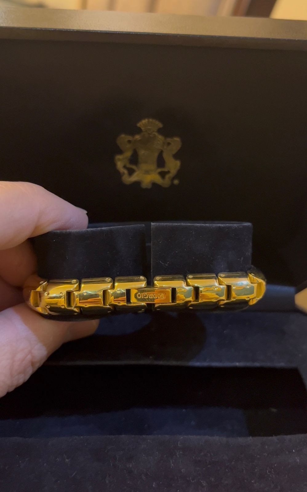 Giorgio Beverly Hills Ladies Gold Tone Watch Rare Model New in Box