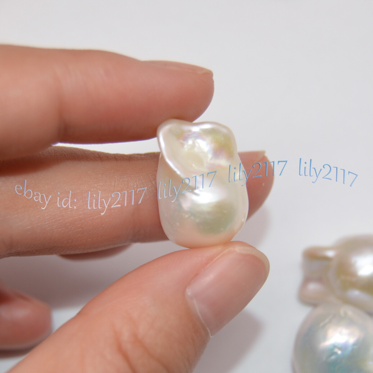 Big 15-30mm Natural Freshwater Baroque Keshi Pearl Loose Beads No Hole 1 pcs